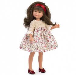 Кукла Asi Dolls Силия, с рокля на цветя, 30 см