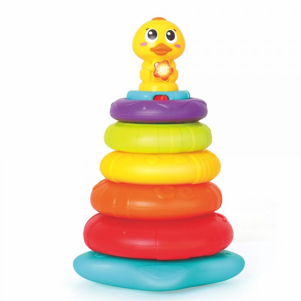 Низанка за бебе, Пате Дъга, със звукови и светлинни ефекти Низанка за бебе, Пате Дъга, със звукови и светлинни ефекти