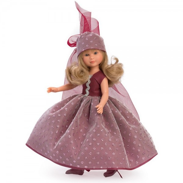 Кукла Asi Dolls Силия, фея с винена рокля, 30 см