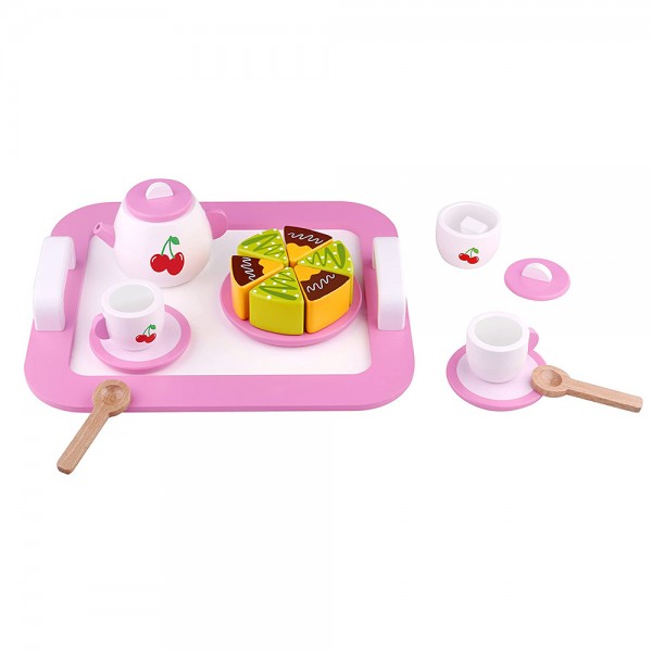 Дървен сервиз за чай, Черешки Tooky Toy