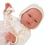 Кукла бебе Asi Dolls, Мария с рокля на цветя, 43 см