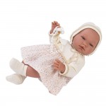 Кукла бебе Asi Dolls, Мария с рокля на цветя, 43 см