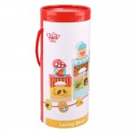 Дървен конструктор и игра за нанизване Вълшебна гора Tooky Toy