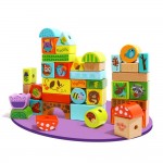Дървен конструктор и игра за нанизване Вълшебна гора Tooky Toy