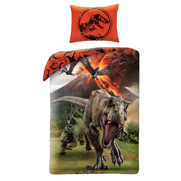 Детски спален комплект Jurassic world червен