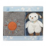 Подаръчен комплект Sterntaler, 2 части, тривка и играчка Подаръчен комплект Sterntaler, 2 части, тривка и играчка