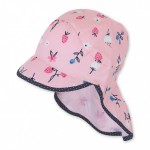 Лятна шапка Sterntaler с UV 50+ защита за момичета с платка на врата