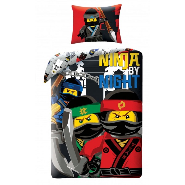 Детски спален комплект Lego Ninjago Movie 555BL, 2 части
