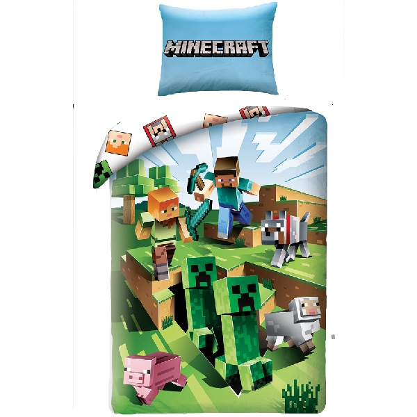 Детски спален комплект Minecraft Action, 2 части